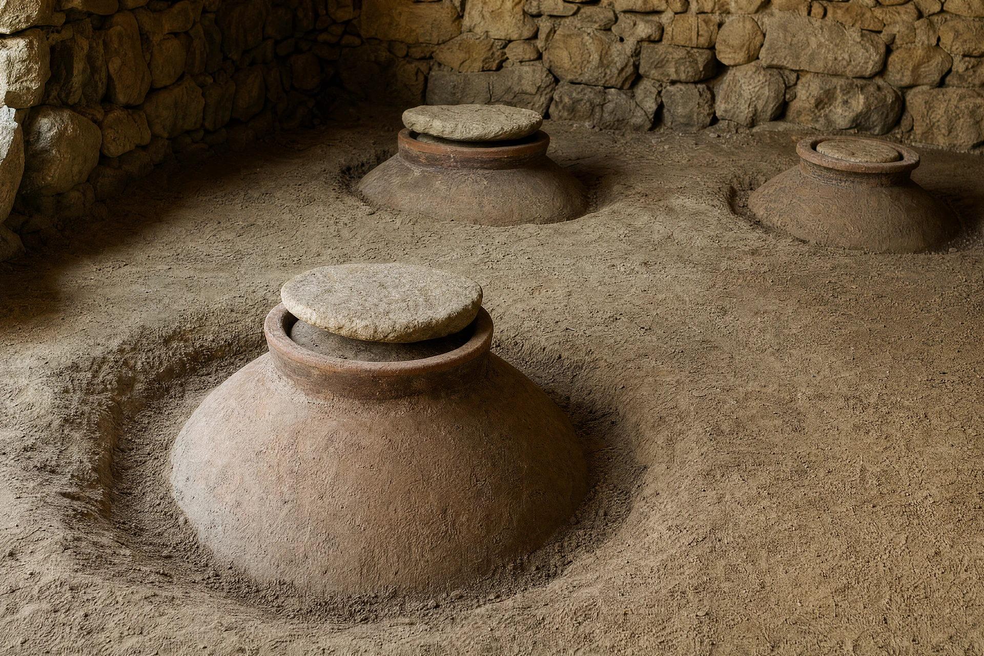Synthetic contextual dry-land material study; it is not a Kakheti vineyard or live harvest record.