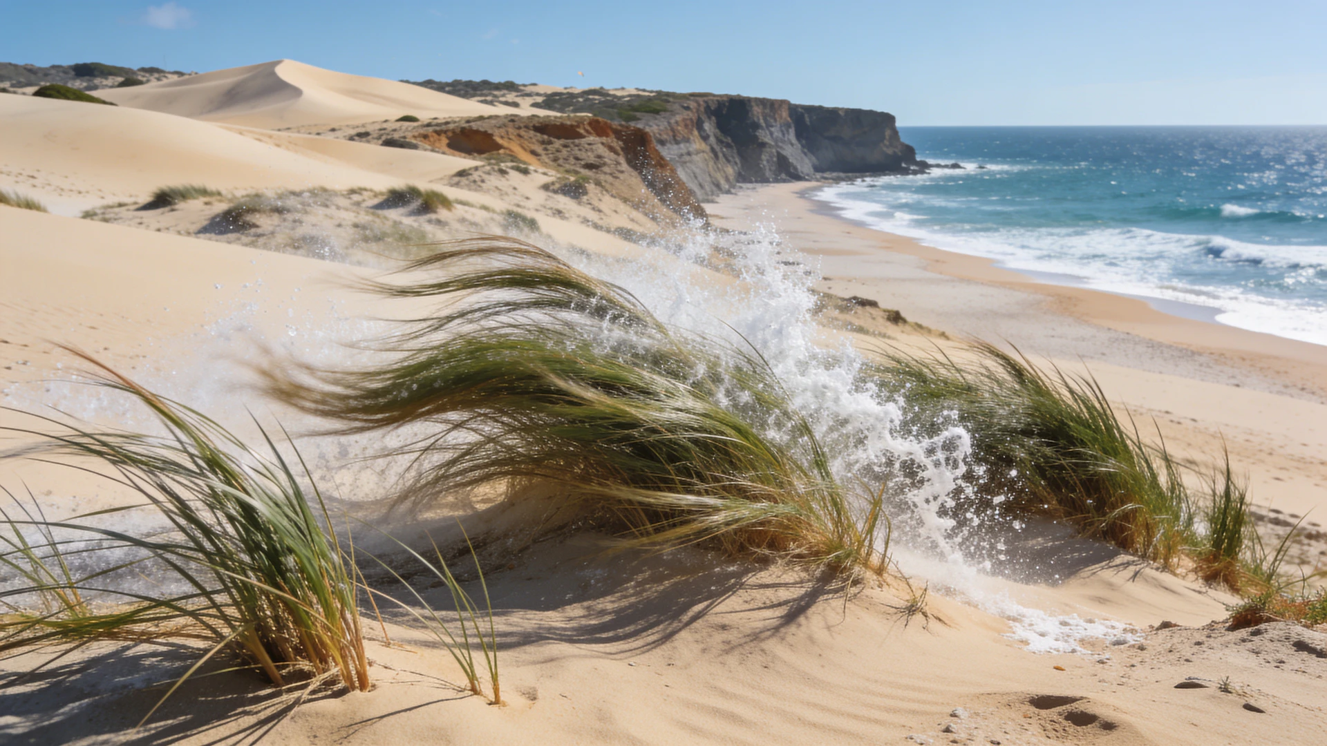 Synthetic contextual ocean-passage study used to frame wind, coast and crossing across a strait.